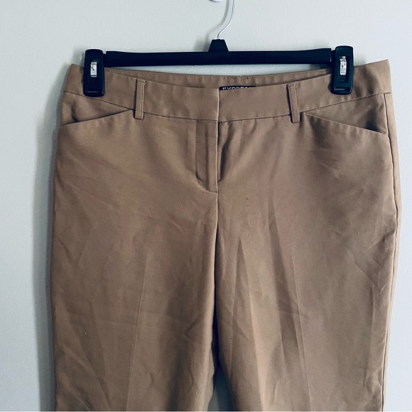 EXPRESS Women's Tan Khaki Editor Dress Pants Size 8R - Picture 2 of 8